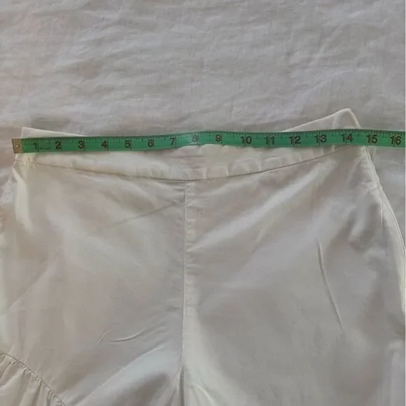 Anthropologie Corfu Ivory Wide Leg Pants, White Size 4 - Picture 8 of 9